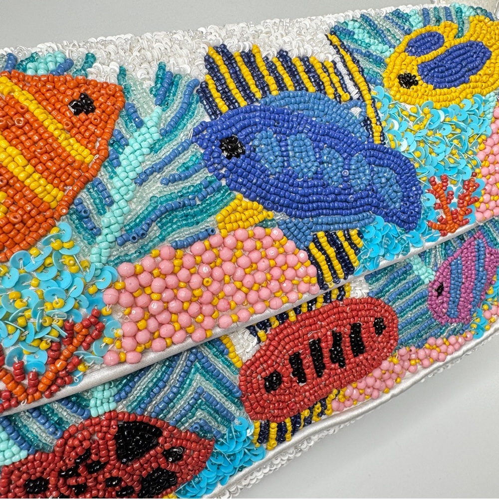 Viral Made In India Beaded Tropical Fish Bag - Picture 3 of 5